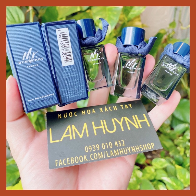 Nước hoa mini Nam Mr. Burberry Indigo 5ml