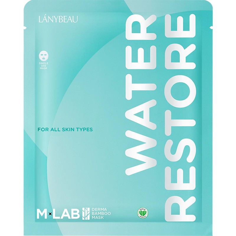 Mặt nạ sợi tre cấp ẩm Mlab Water Restore màu xanh 1 miếng