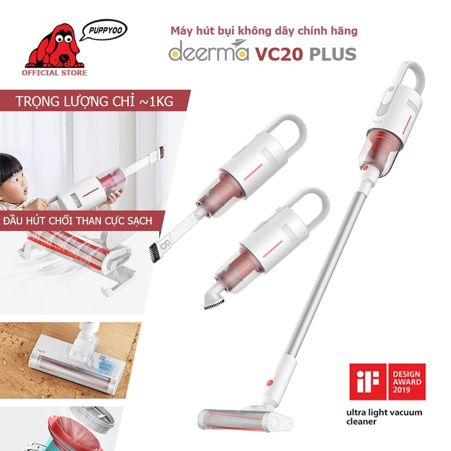 卍♗❄ Máy hút bụi không dây Deerma VC20 Plus lực hút 8kPa thiết kế gọn nhẹ đẳng cấp bảo hành 12 tháng