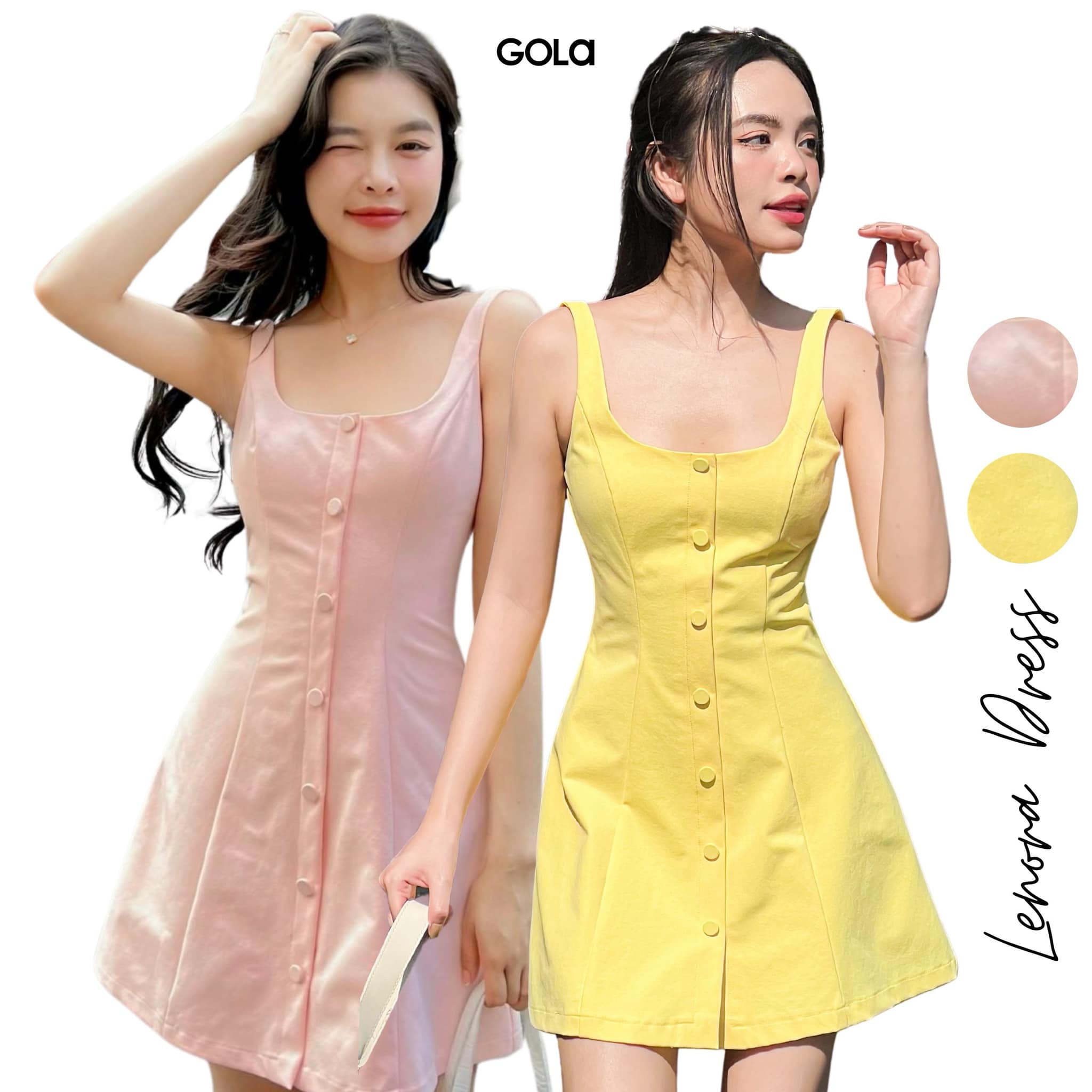 Đầm lenora - đầm 2 dây dáng chữ a