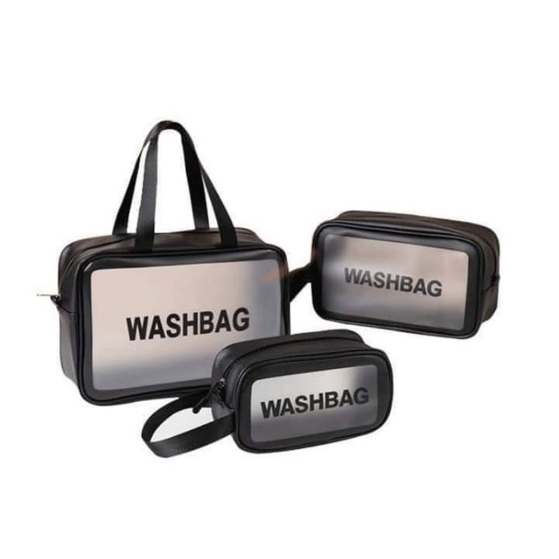SET 3 Túi đựng mỹ phẩm du lịch WashBag trong suốt tiện ích
