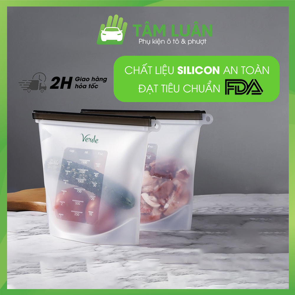 Túi silicon đựng thực phẩm Tâm Luân đạt tiêu chuẩn an toàn FDA USA, túi đựng thực phẩm chịu nhiệt cao, túi zip đựng thực phẩm siêu kín - không hóa chất tạo màu