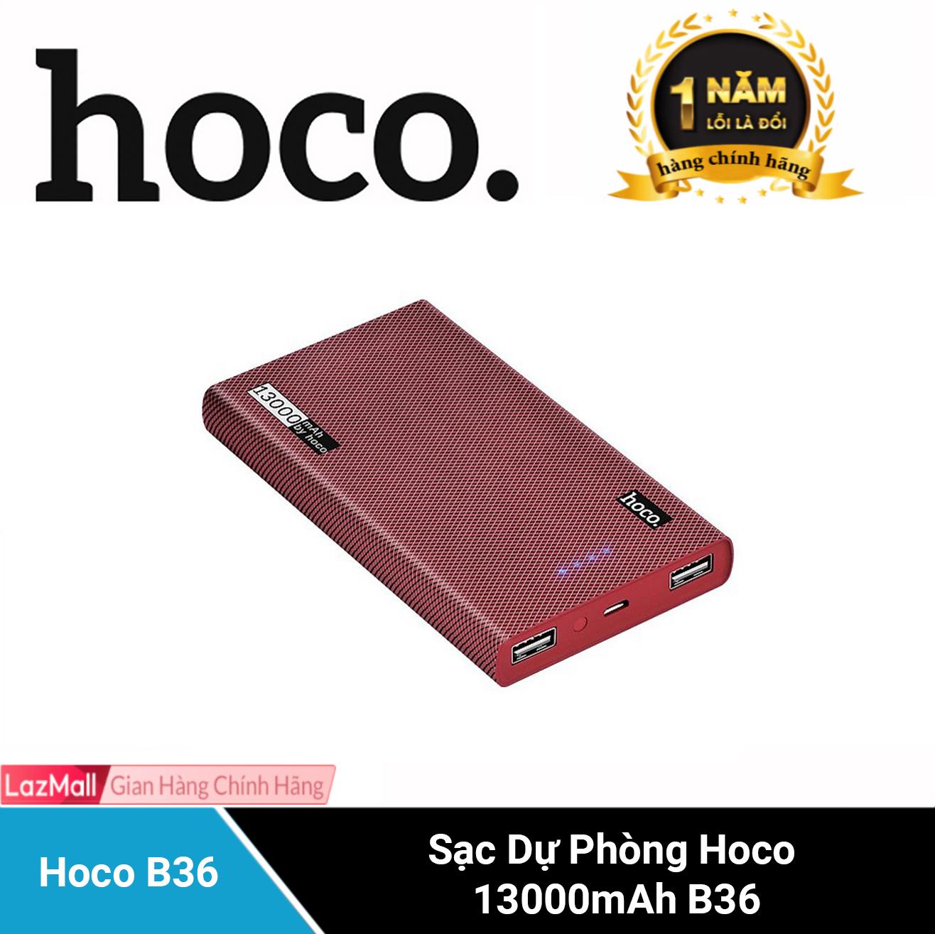 Sạc dự phòng HOCO B36 - 13000 mAh - 2 cổng sạc