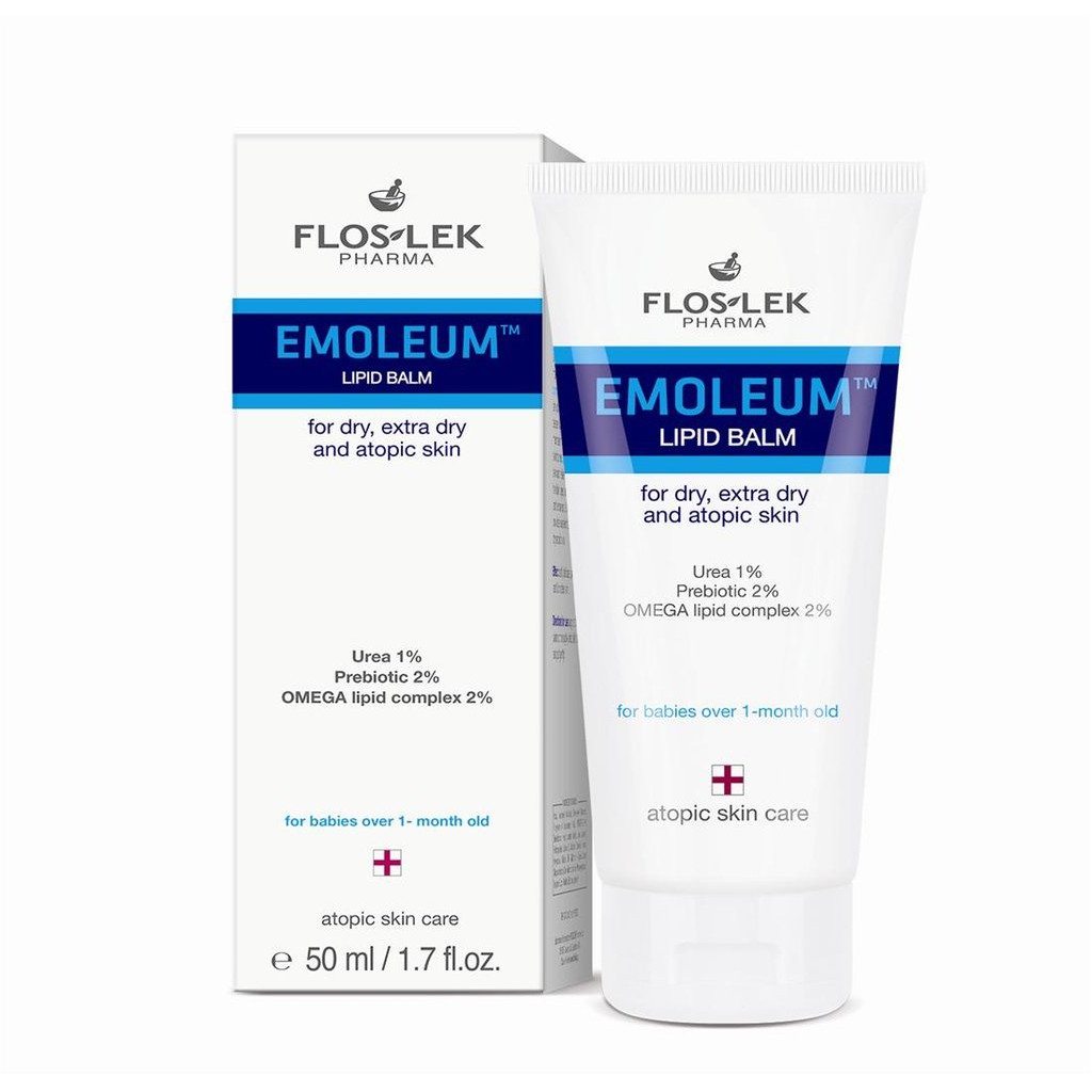 Kem dưỡng ẩm da nhạy cảm emolient flos lek 50ml ba lan
