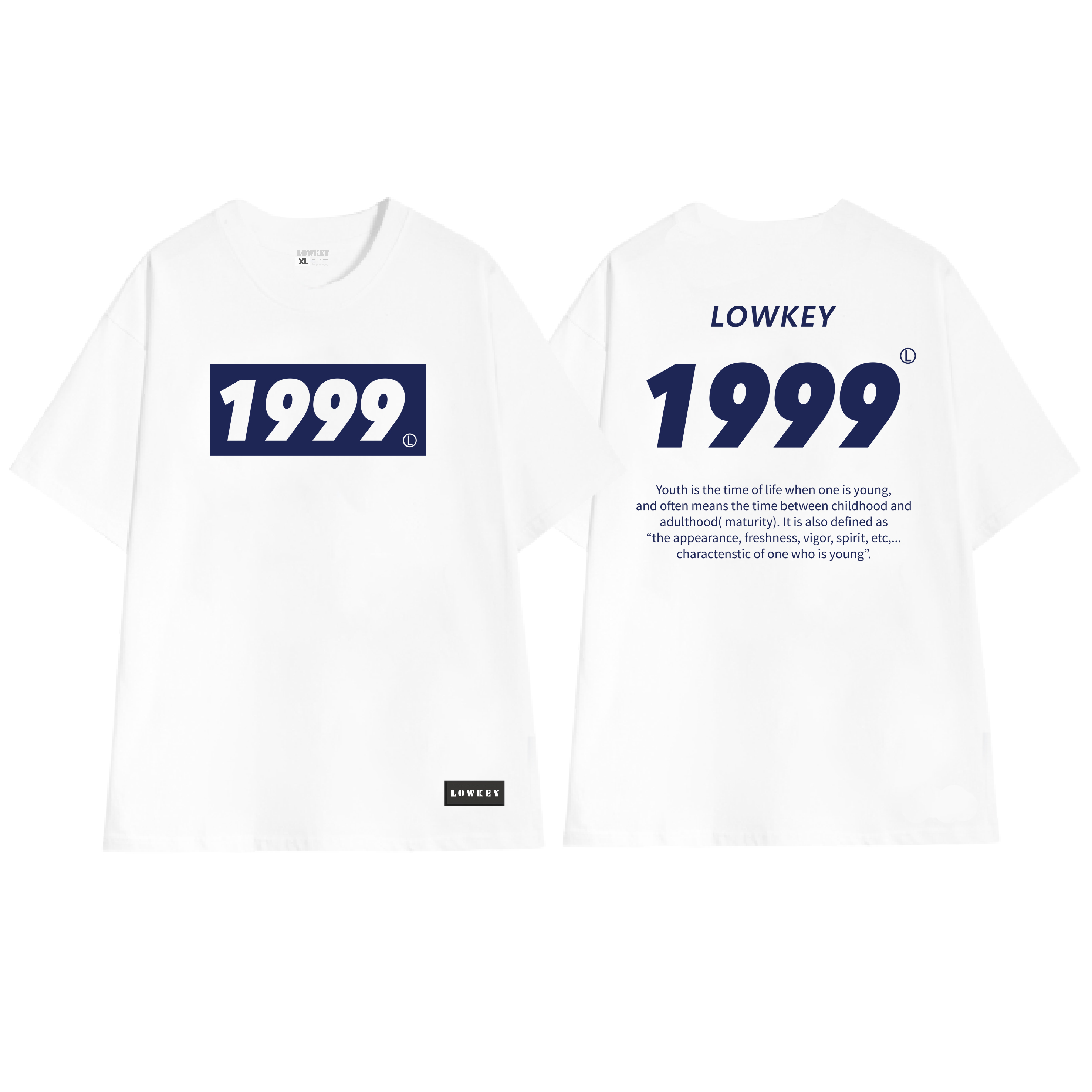 Áo thun unisex nam nữ họa tiết năm sinh LOWKEY đẹp K0026 - Vải cotton cổ tròn form rộng