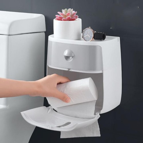 Hộp đựng giấy vệ sinh Ecoco 2 tầng dán tường nhà tắm Hộp giấy dán tường phòng tắm Ecoco | Shop Mua Online Hộp Đựng Giấy Vệ Sinh Ecoco Chính Hãng, Giá Tốt Hộp đựng giấy vệ sinh Ecoco Hộp đựng Giấy Vệ Sinh ECOCO Cao cấp
