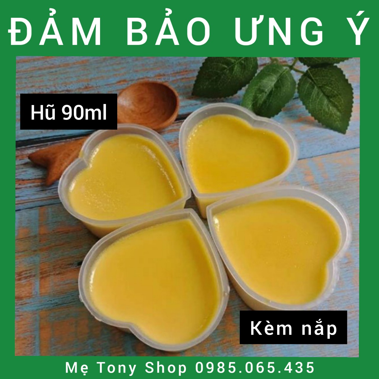 [Tự Tin Hàng Tốt]Set 10 Hũ Làm Bánh Flan;Rau Câu...Khuôn Hình Trái Tim (90ml-Hãng Vĩnh Trường)