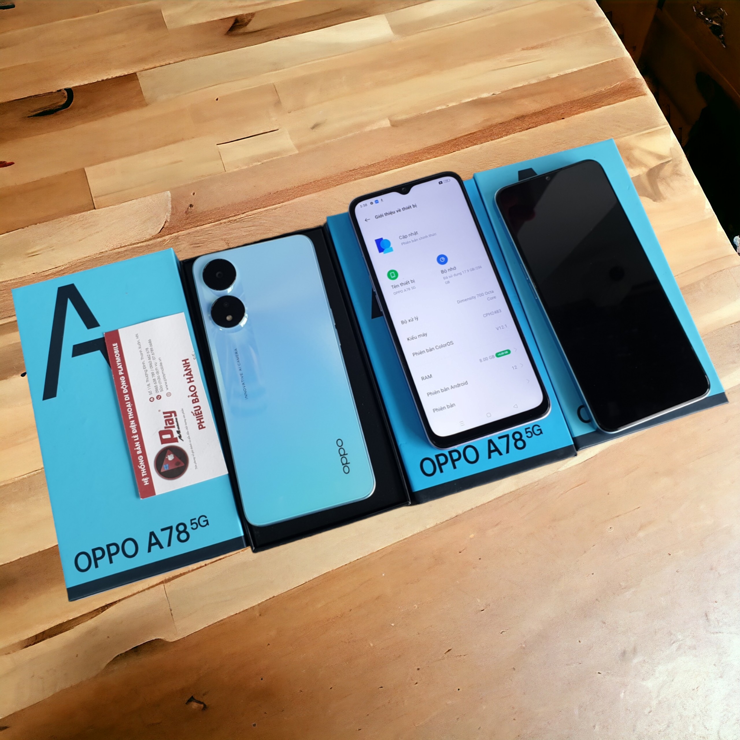 Điện Thoại OPPO A78 5G 2 sim Mới Fullbox chính hãng 8/128-256GB | Pin trâu ,chống nước , Game mượt , màn 90HZ | Playmobile BH 12 Tháng