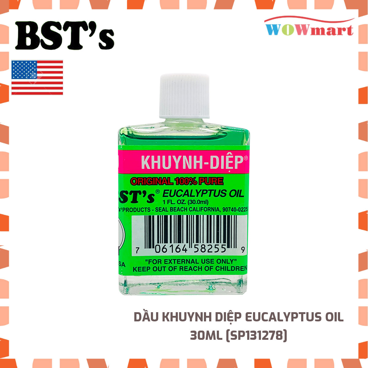 Dầu khuynh Diệp Eucalyptus Oil 30ml - MỸ