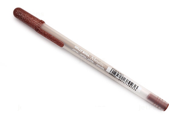 Bút gel Sakura Gelly Roll Metallic – Metal tip 1.0mm – Màu nâu đỏ kim tuyến