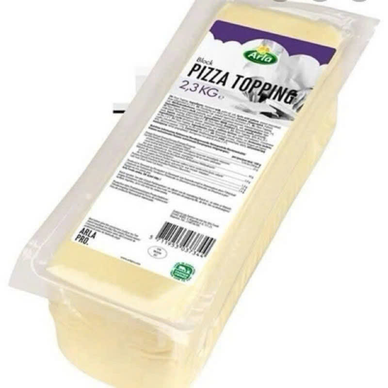 Phô mai khối 2,3kg - KHỐI Tím Pizza Topping Arla (tphcm hỏa tốc)