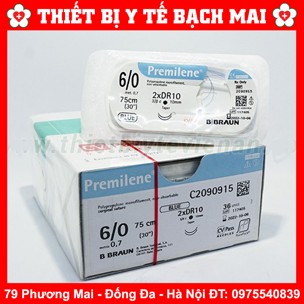 Chỉ phẫu thuật nhấn mí premilene 6/0