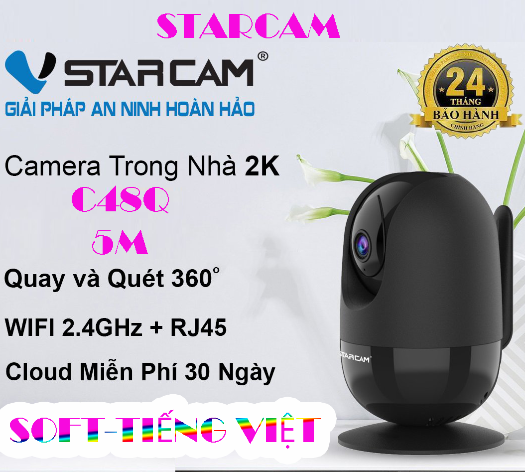 CAMERA Robo IP WIFI STARCAM , ĐÀM THOẠI , CÓ LAN , HỒNG NGOẠI 10M ....