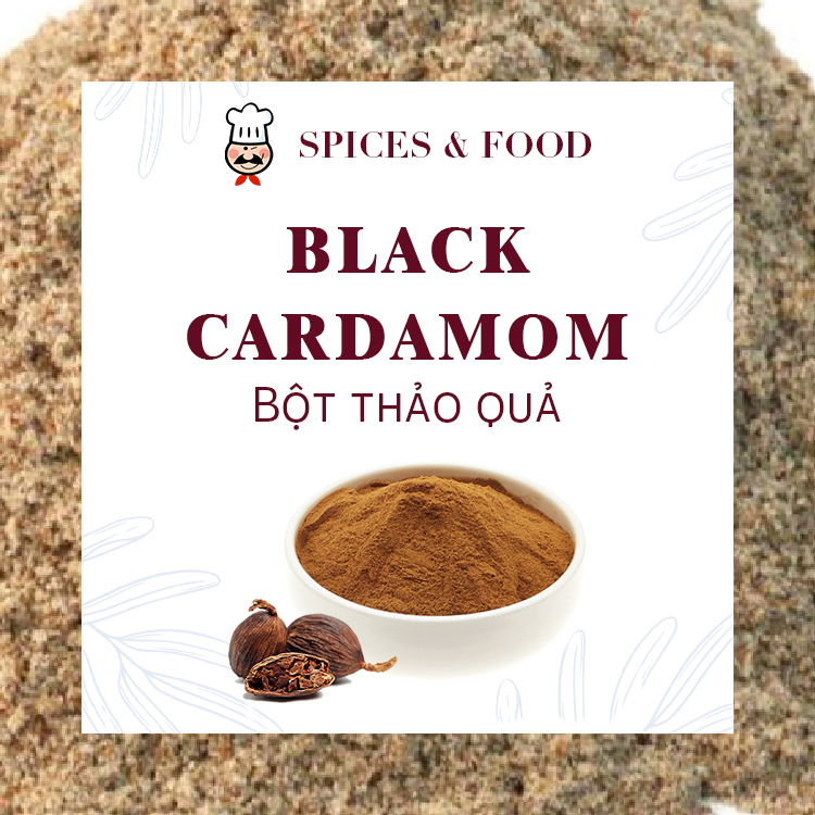 [Hũ 120ml] Black Cardamom Ground - Bột Thảo Quả nguyên chất Việt Nam