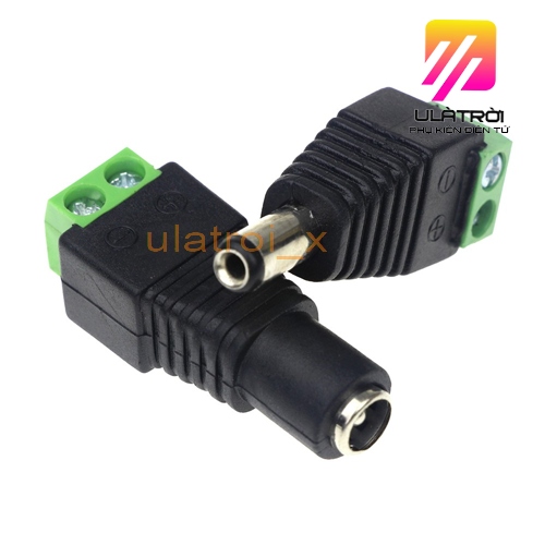 Jack dc nối nguồn vặn ốc domino 5.5x2.1 chuyên dụng