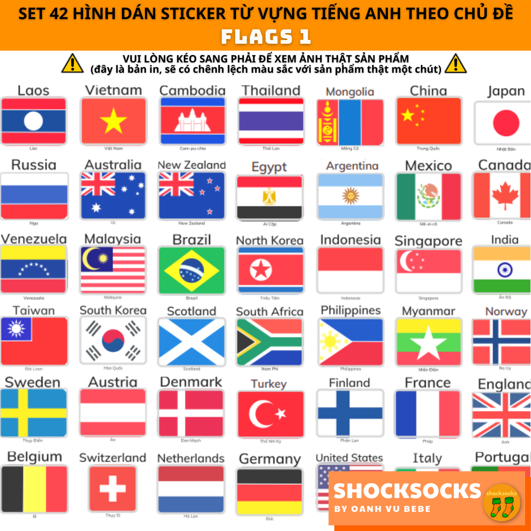 Top 99 hình ảnh lá cờ các nước tiếng Anh đẹp nhất hiện nay