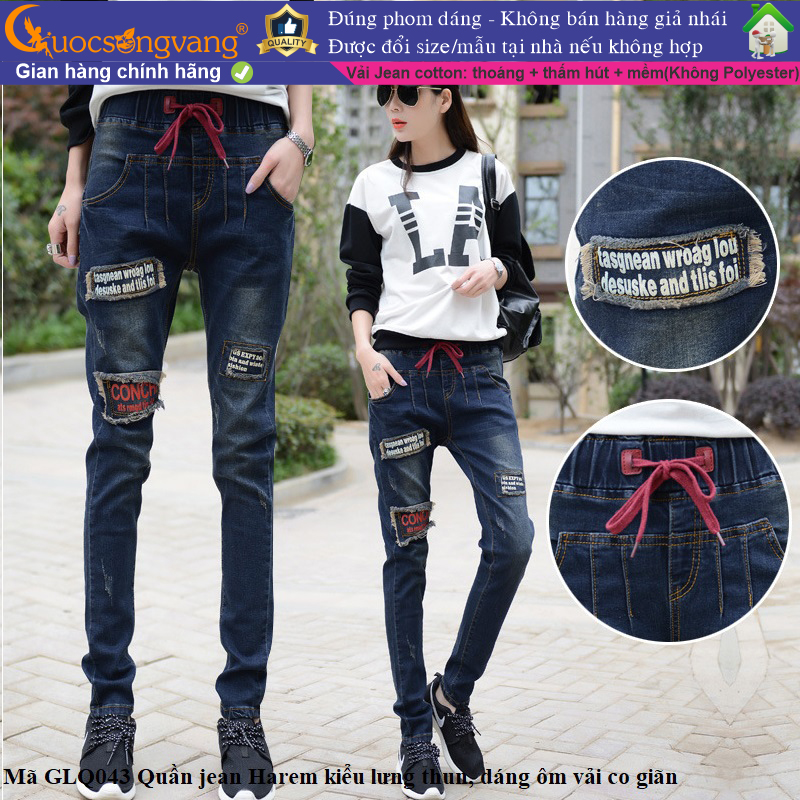 Quần jean nữ harem quần nữ harem kiểu GLQ043 Cuocsongvang
