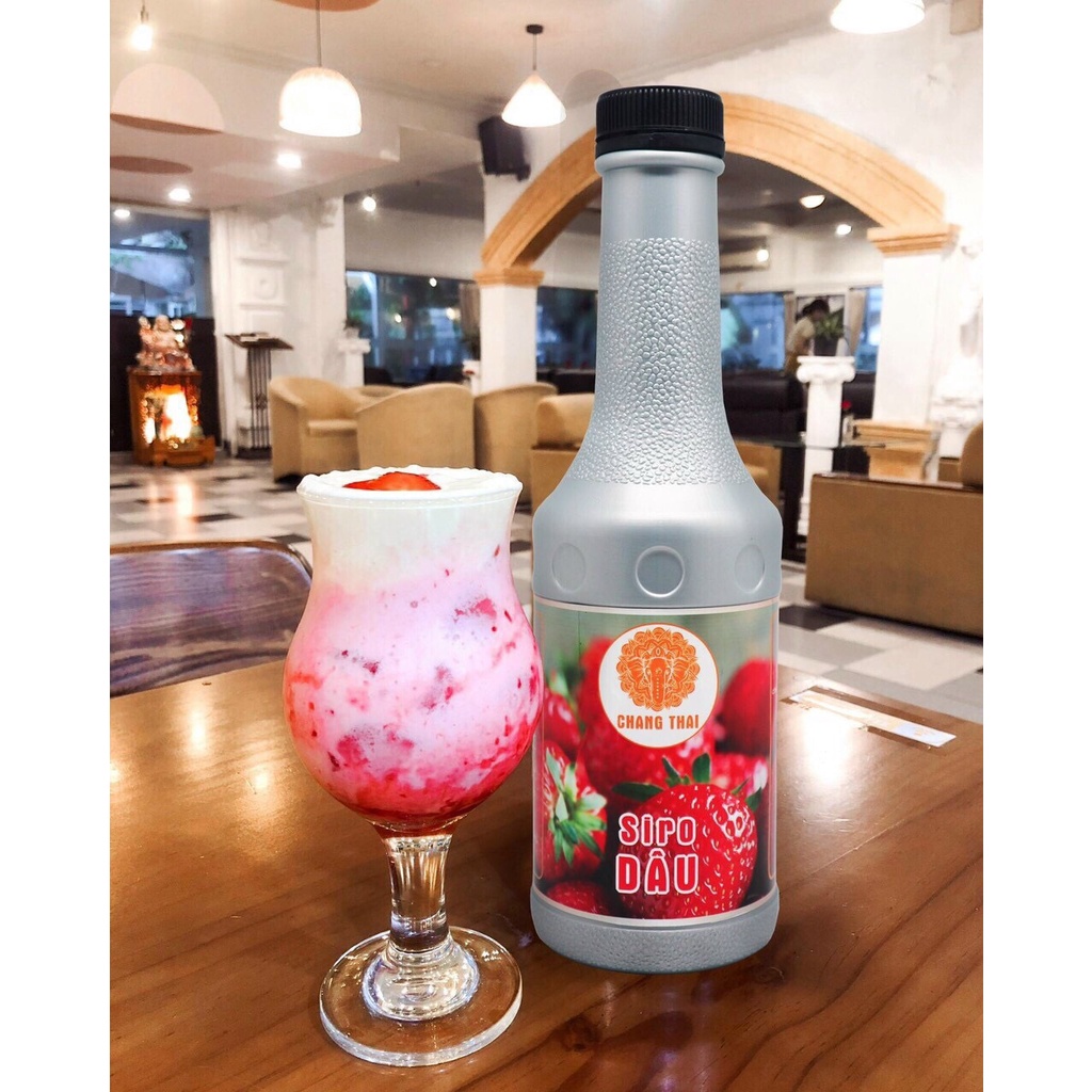 Siro chang thái đào dâu việt quất syrup chang thái 1lit - nguyên liệu pha chế trà đào - kho pha chế đà nẵng