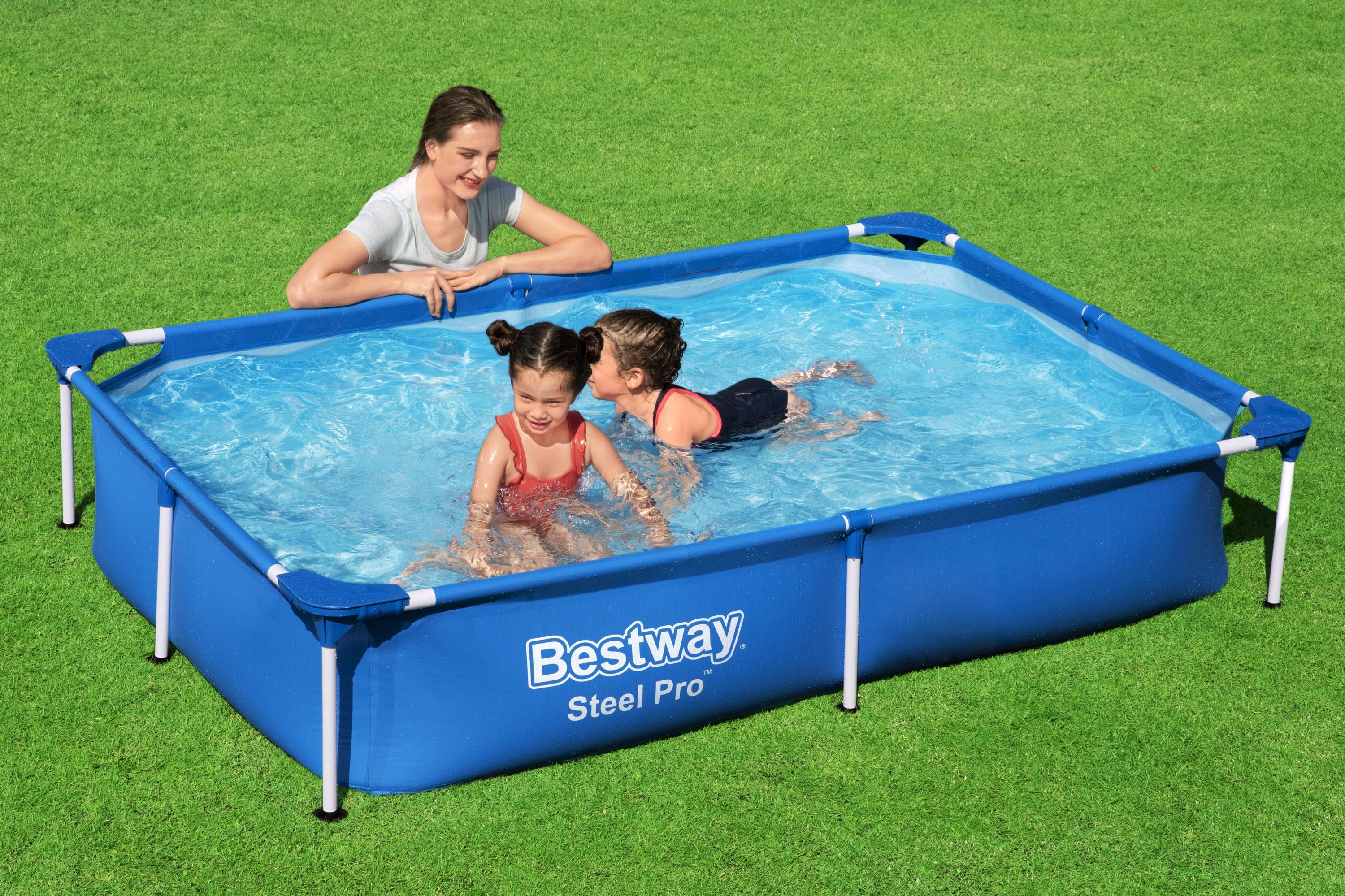 Bể bơi cho bé  và bể bơi gia đình thương hiệu Bestway 56401 221x150x43