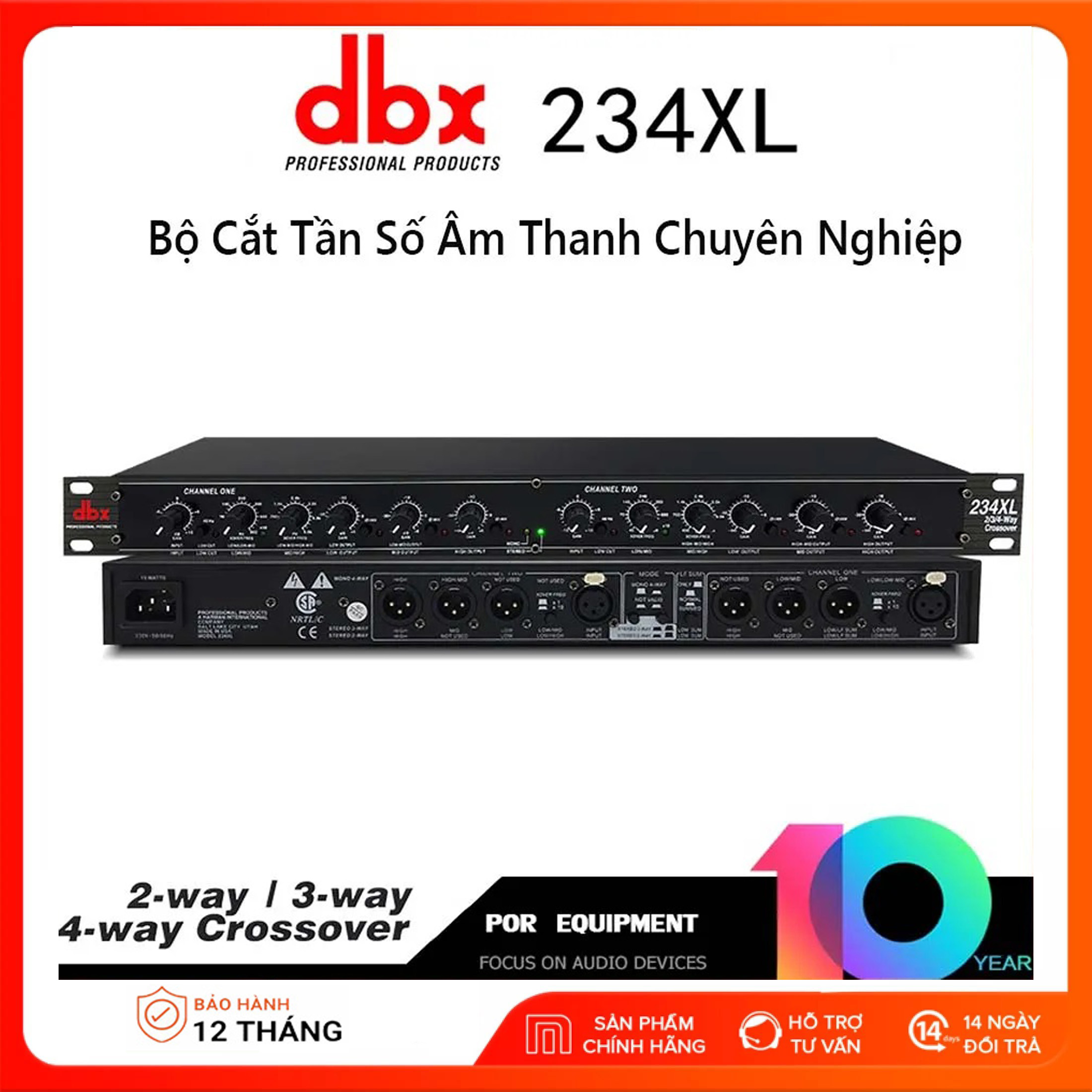 Bộ Bị Chỉnh Âm Crossover DBX 234XL  - Bộ Cắt Sup Chuyên Nghiệp Cho  Dàn Âm Thanh Sân Khấu Hội Trường