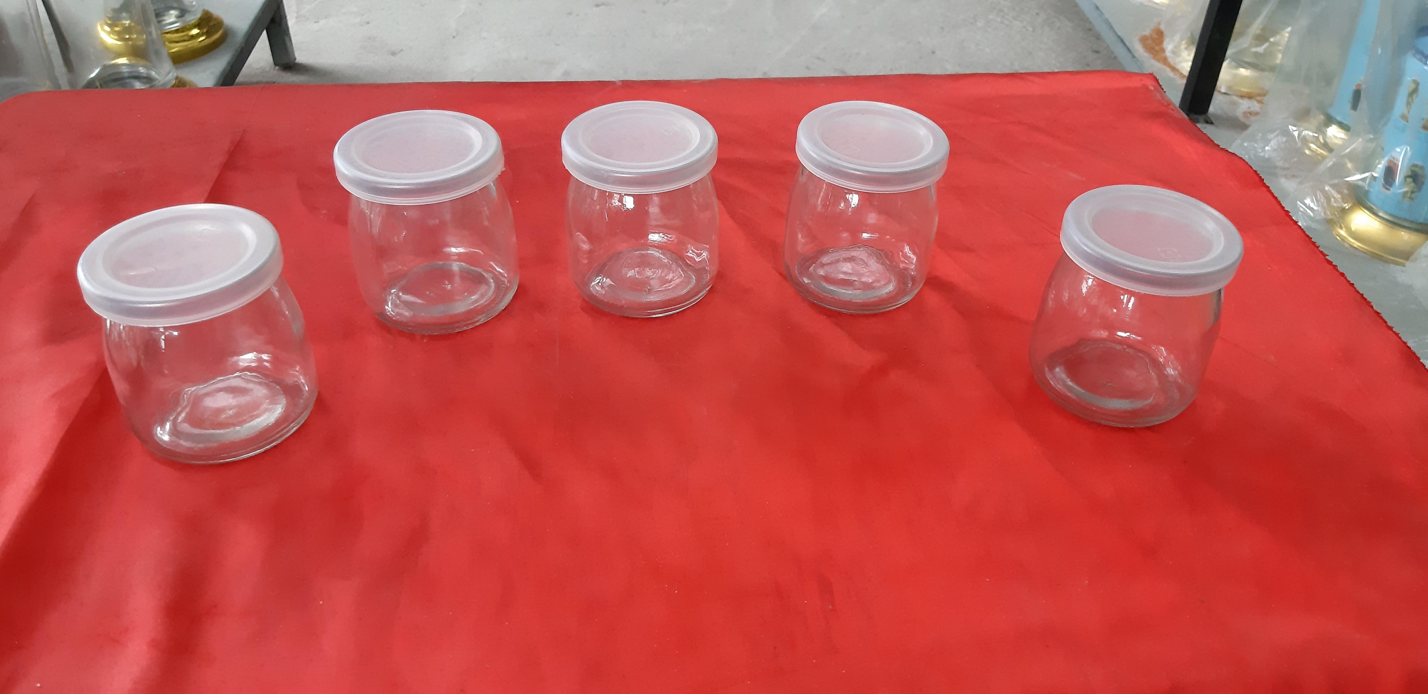 Bộ 6 Lọ đựng sữa chua thủy tinh 200ml
