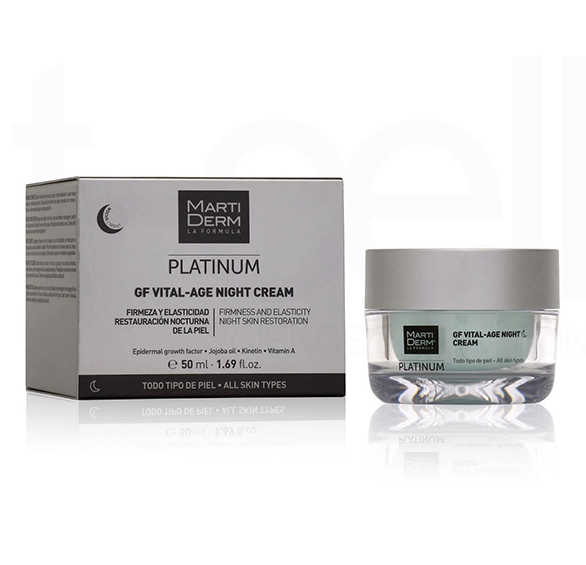 [TEM CÔNG TY ] Kem Dưỡng Phức Hợp Retinyl Palmitate Phục Hồi Hỗ Trợ Trị Mụn & Trẻ Hóa - MartiDerm Platinum GF Vital Age Night Cream (50ml)