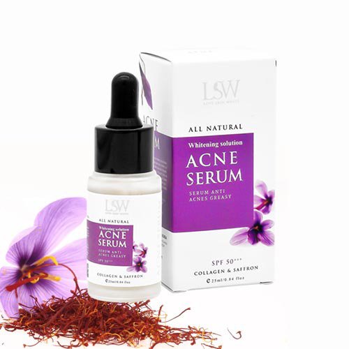 Tinh chất dưỡng da giảm mụn mờ thâm sẹo Love Skin White Whitening solution Acne Serum 25ml