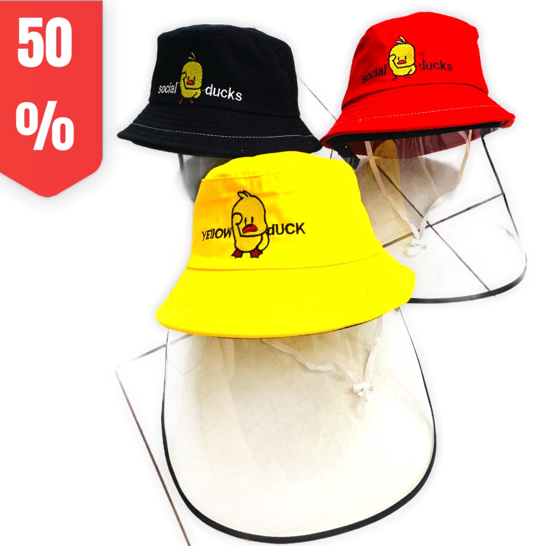 Nón Tai Bèo Chống Dịch Cho Bé, Mũ Có Kính Che Bụi, Chắn Gió, Côn Trùng Bay Vào Mặt Bé (Bé từ 2-8 Tuổi)