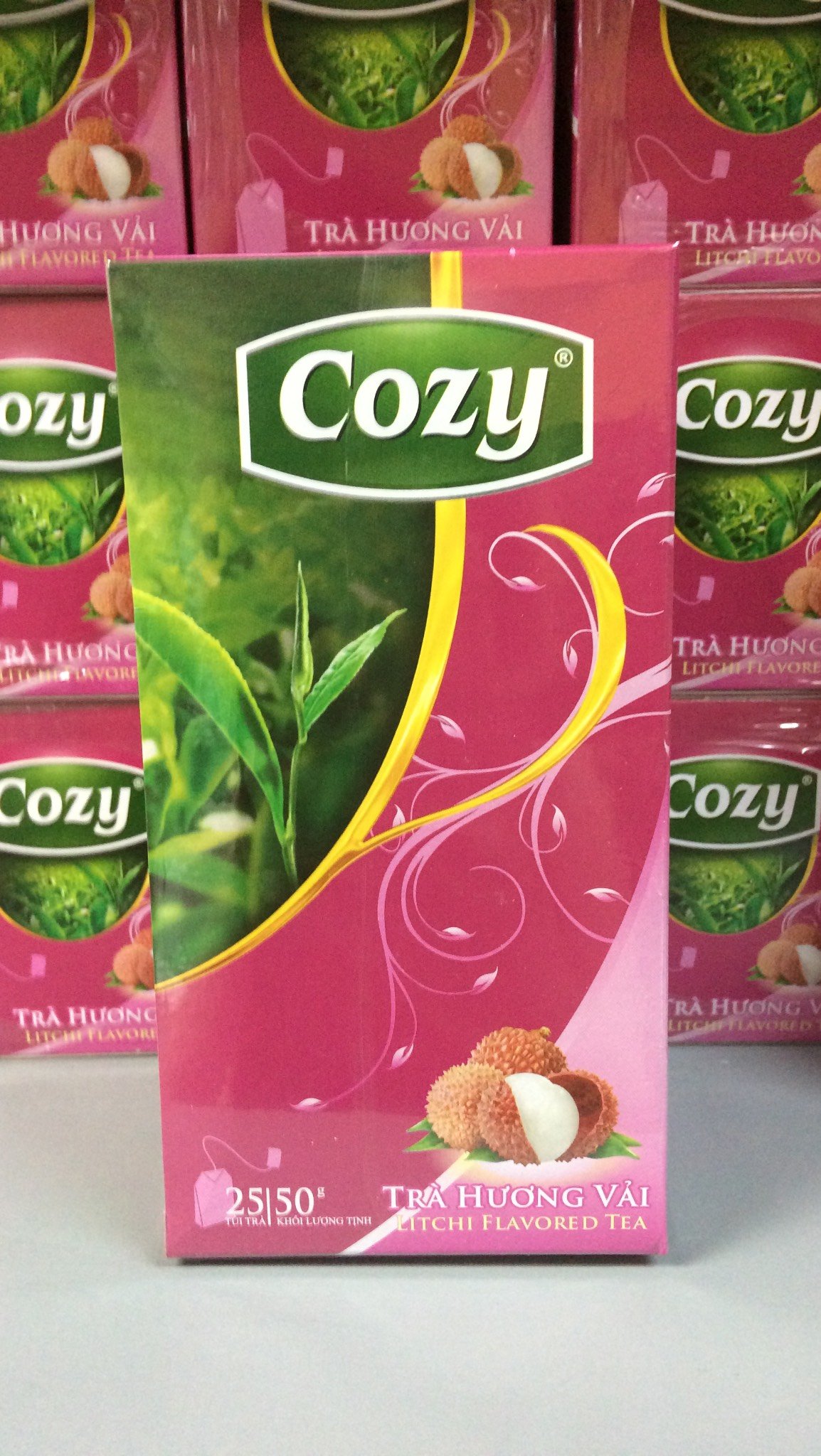 Trà COZY Túi Lọc/ Hòa tan: Hương Vải, Hương Đào, Chanh, Sâm Bí Đao