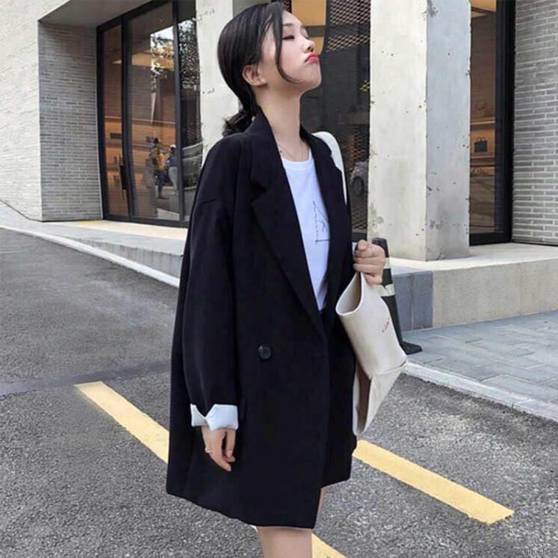 Áo Blazer tay dài màu trơn cho nữ có túi lên form cực chuẩn dành cho các cô nàng công sở cực HOT