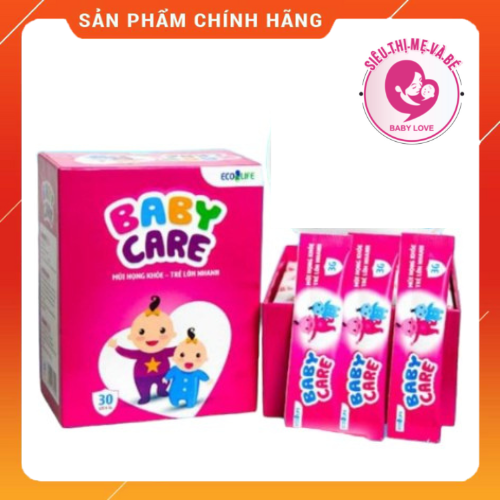 Cốm Baby Care hết ho cảm cúm tăng sức đề kháng hộp 30 gói