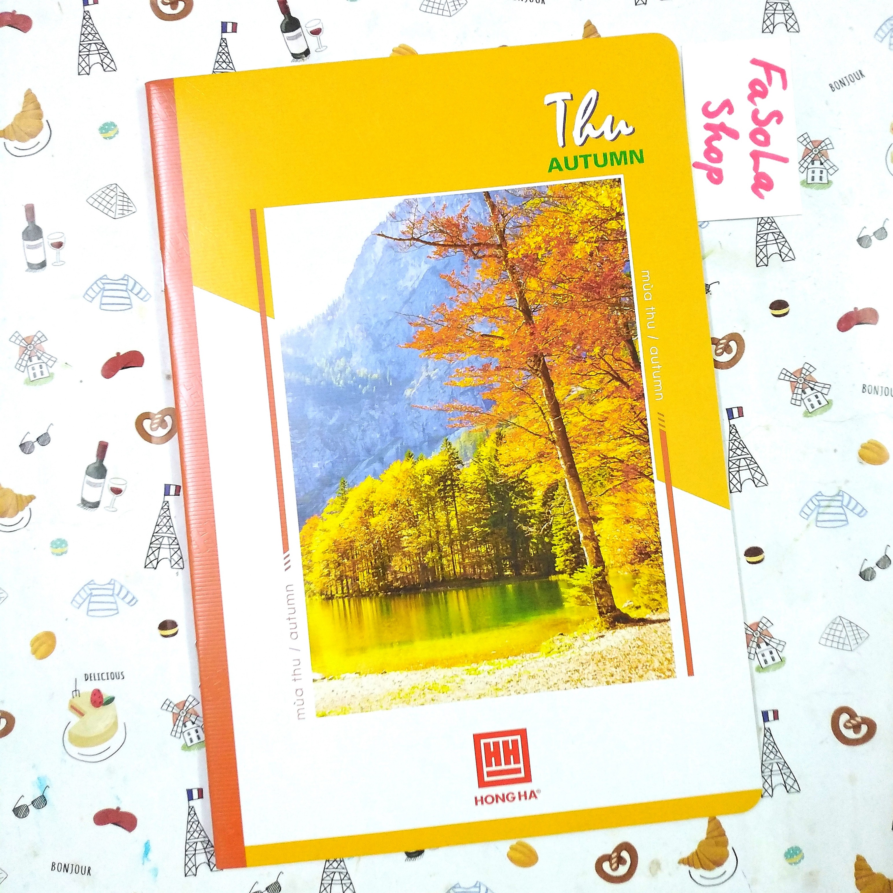 Vở kẻ ngang 72 trang hồng hà pupil bốn mùa 1004