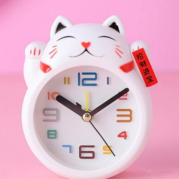[HCM]Đồng hồ để bàn hình mèo vẫy tay siêu dễ thương