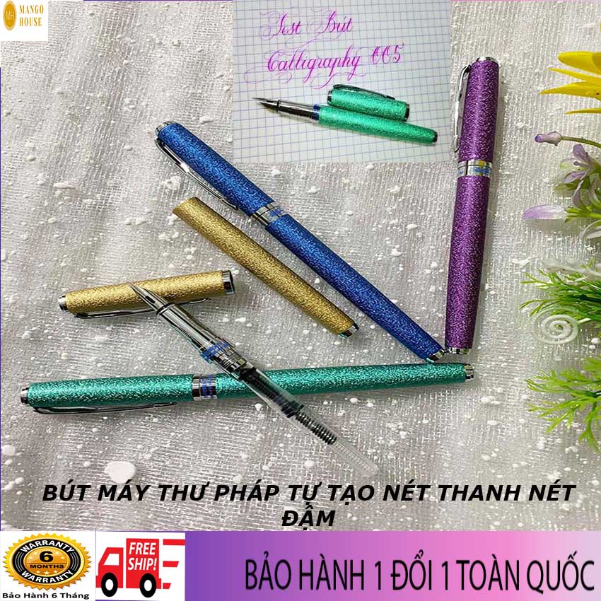 Bút máy luyện chữ đẹp ngòi lá tre Caligraphy 005- Bút thư pháp Tự Tạo nét thanh đậm, Nét thanh đậm rất Sắc nét, ôm tay, mực đều- Mango house -Bút, bút máy, bút cute, bút mực, bút luyện chữ, bút trẻ em- Mango House shop