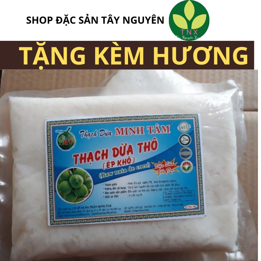 1KG Thạch dừa thô Minh Tâm loại đặc biệt ngon tặng kèm hương