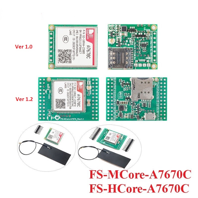 Module sim 4g lte cat.1 a7670c simcom