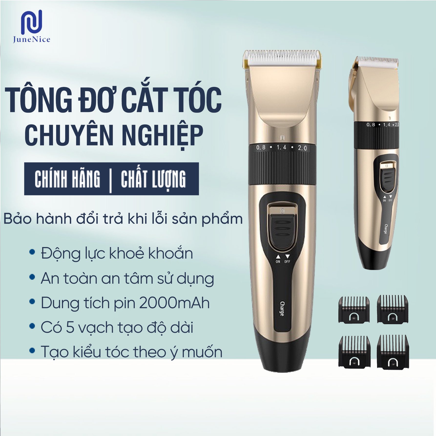 Tông đơ cắt tóc với 5 nấc chỉnh chế độ tiện lợi, Enchen Sharp R dành cho mọi lứa tuổi