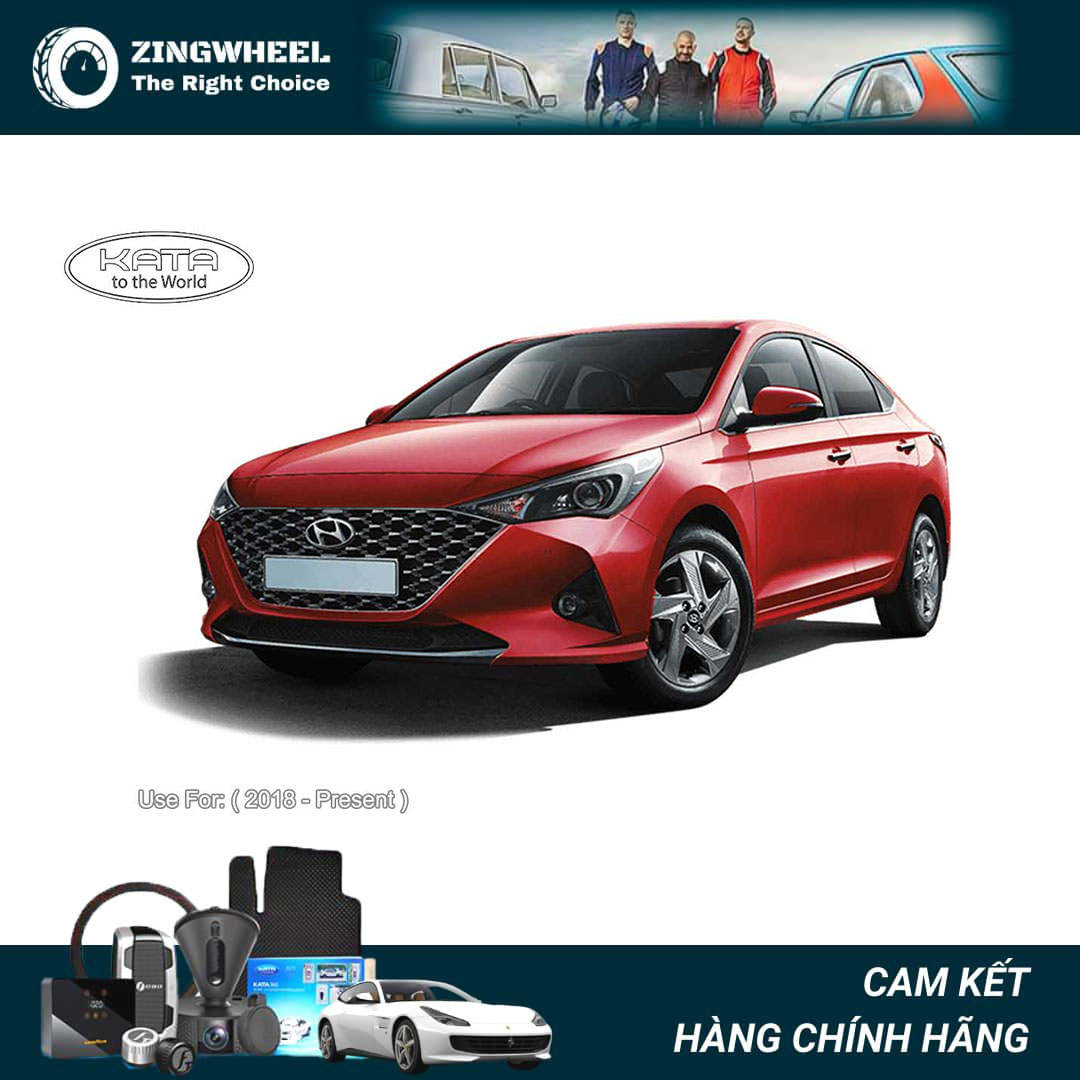 Thảm lót sàn ô tô KATA cao cấp cho xe Hyundai Accent 2021 - Không mùi