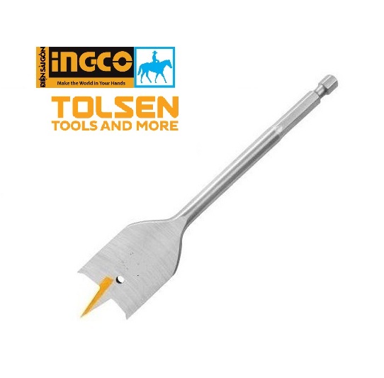 Mũi khoan gỗ đầu dẹp 25mm 22mm 16mm dài 152mm ingco tolsen dbw2212501