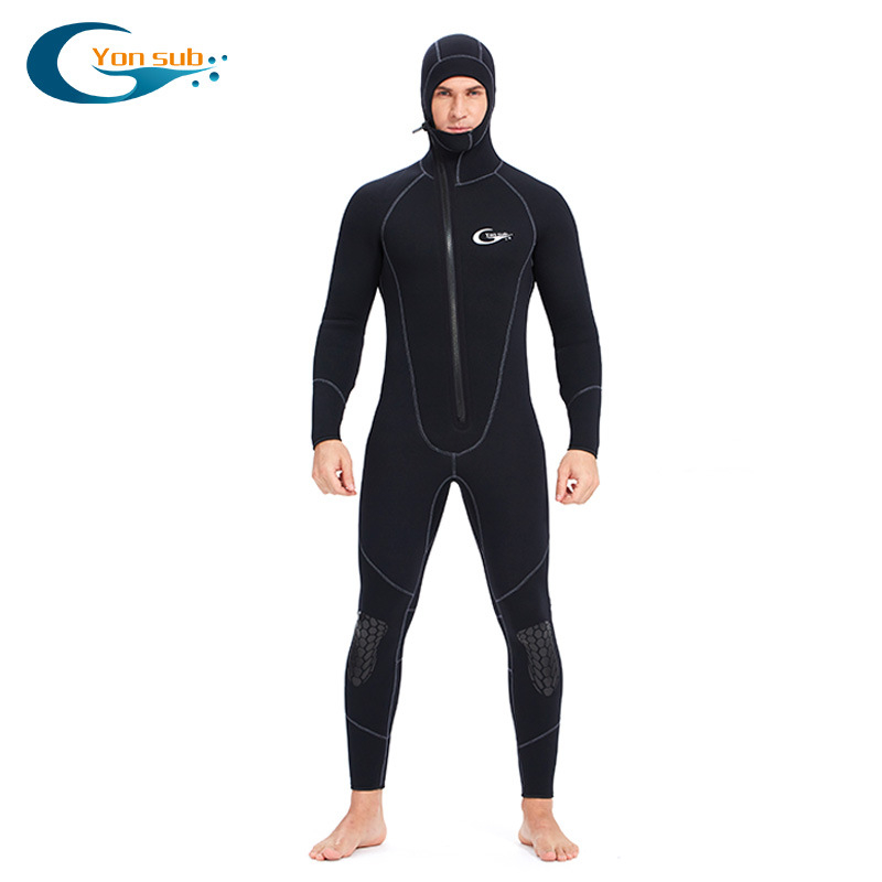 Bộ quần áo lặn yonsbu liền thân 5mm, bộ quần áo người nhái bằng cao su tổng hợp, giữ ấm và ngăn nước cực tốt