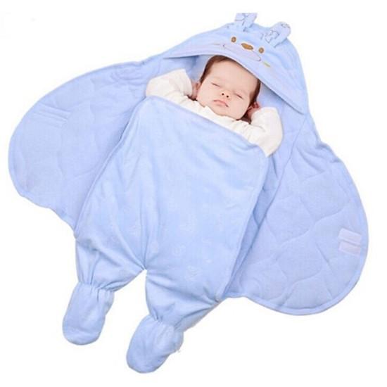 [HCM] Chăn Ủ Trùm Có Chân Hình Thú Vải Cực Mịn Giữ Ấm Cho Bé