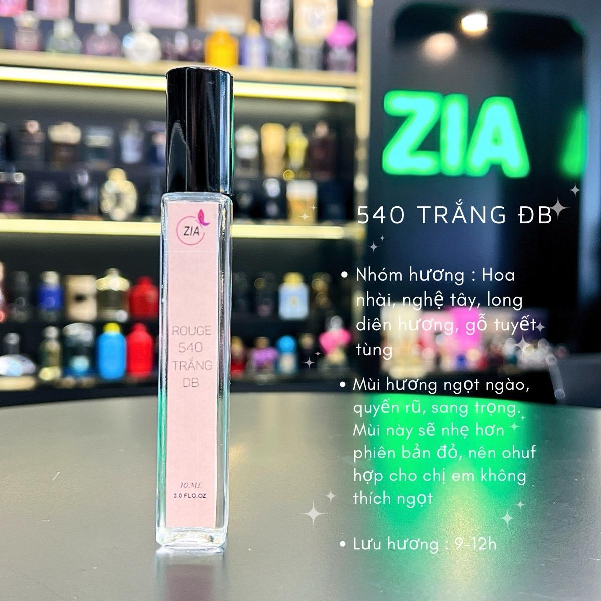 NƯỚC HOA UNISEX 540 TRẮNG ĐUBAI 10ML