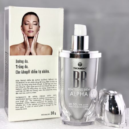 Kem trang điểm BB ALPHA dưỡng trắng da Thorakao - Tạo lớp lót trang điểm tự nhiên, hỗ trợ dưỡng da trắng sáng mịn màng, làn da tươi trẻ