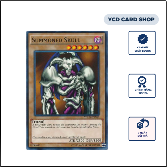 YCDcardgame Thẻ bài yugioh chính hãngTriệu hồi Demon - Summoned Skull -
