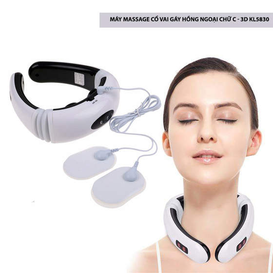 [HCM]Máy Massage Cổ Vai Gáy Chữ CMáy Mát Xa Trị Liệu Toàn Máy Mát Xa Xung Điện Máy Massage Vai Gáy Chữ C - 11102Máy Massage Cổ và Vai Gáy Massage chữ C Rung và xung