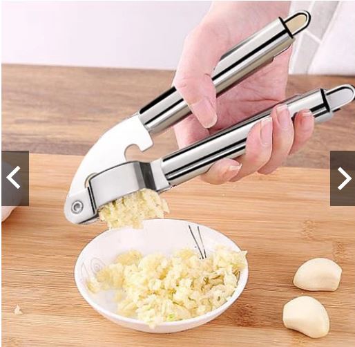 dụng cụ ép tỏi, ép hành cầm tay inox cao cấp- máy ép tỏi hành gia vị nấu ăn