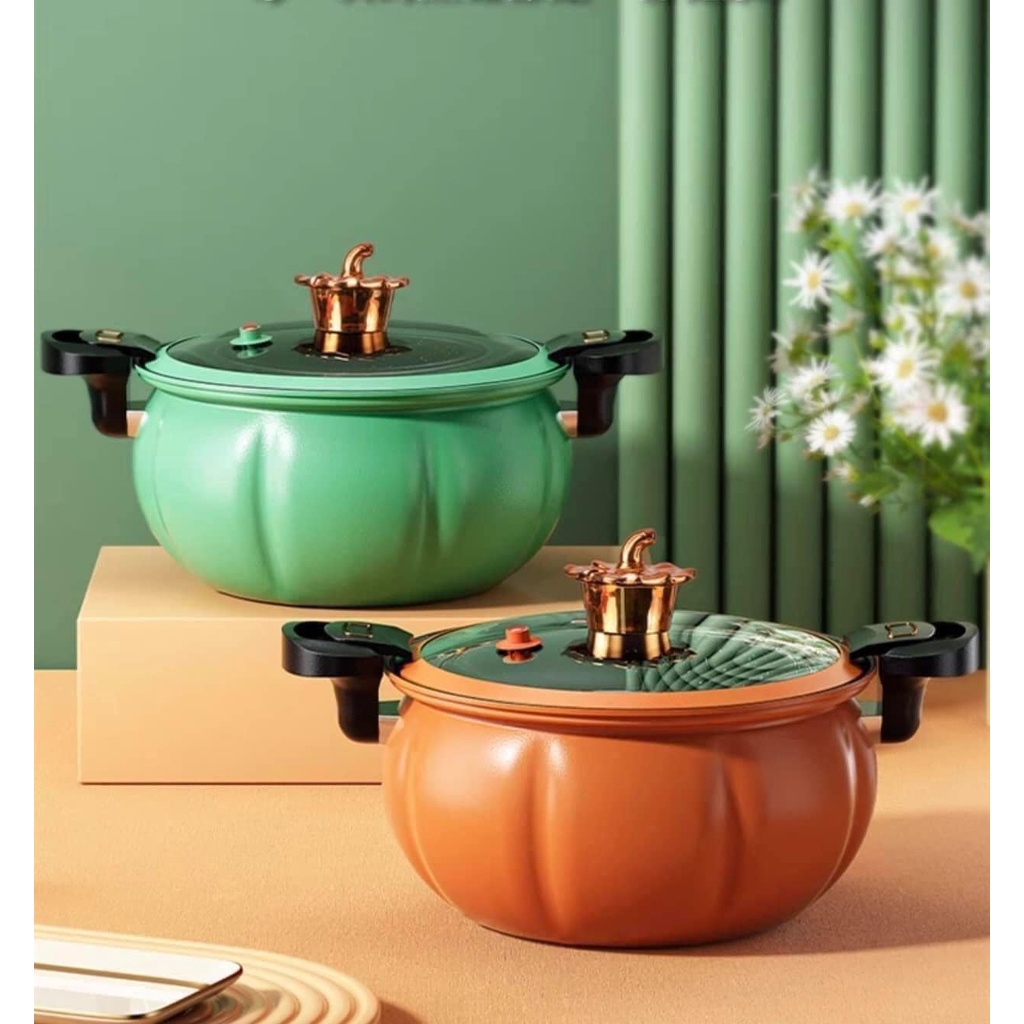 Nồi áp suất bí ngô 6l thông minh, nồi hầm 4in1, nồi áp suất đa năng, nồi áp suất điện, nồi áp suất gia đình cao cấp, hầm gà, cháo - nồi chiên, xào, nấu lẩu, nấu cơm dùng được cho bếp từ, nồi áp suất mini