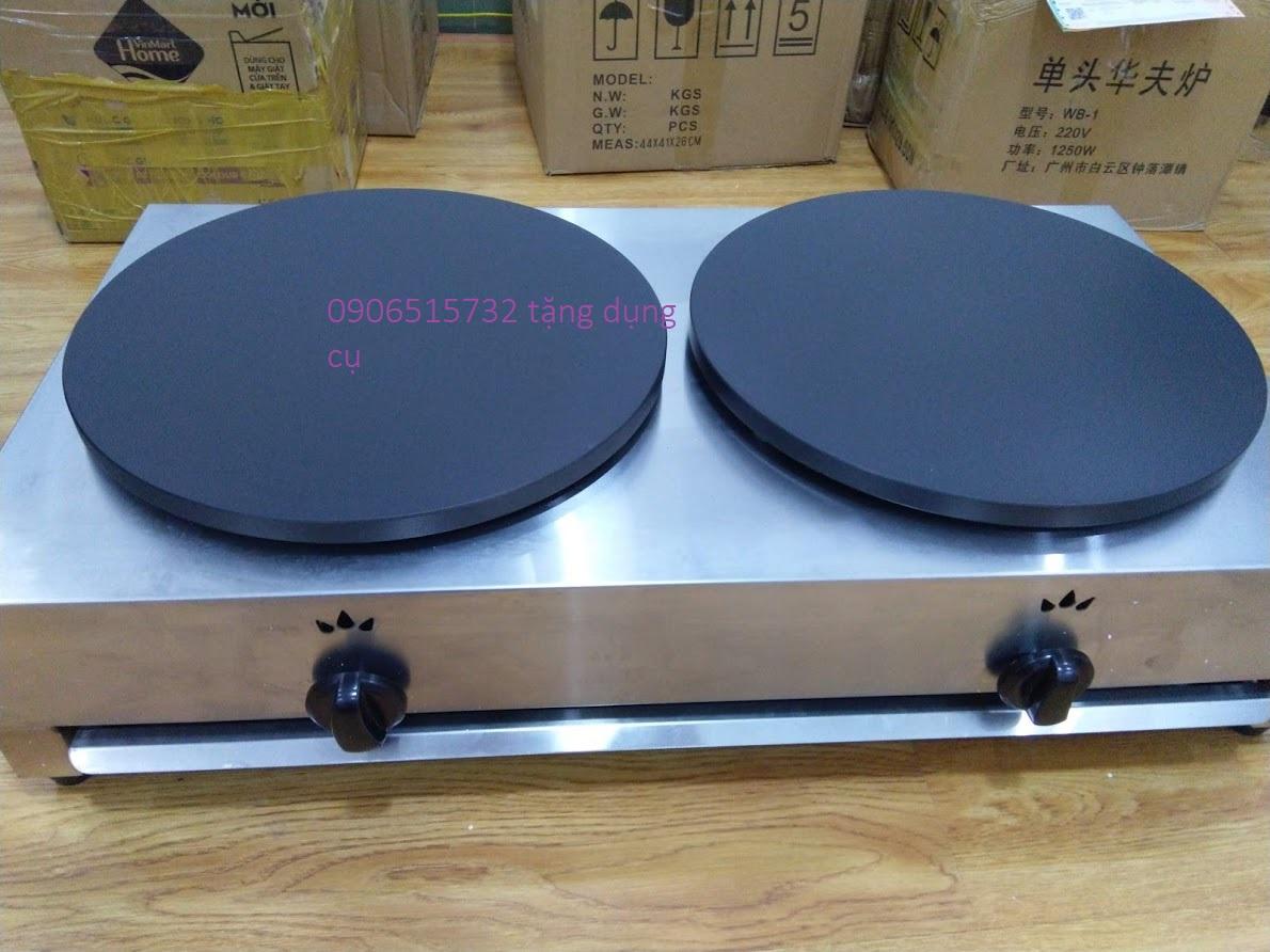 máy làm bánh crepe gas đôi cao cấp
