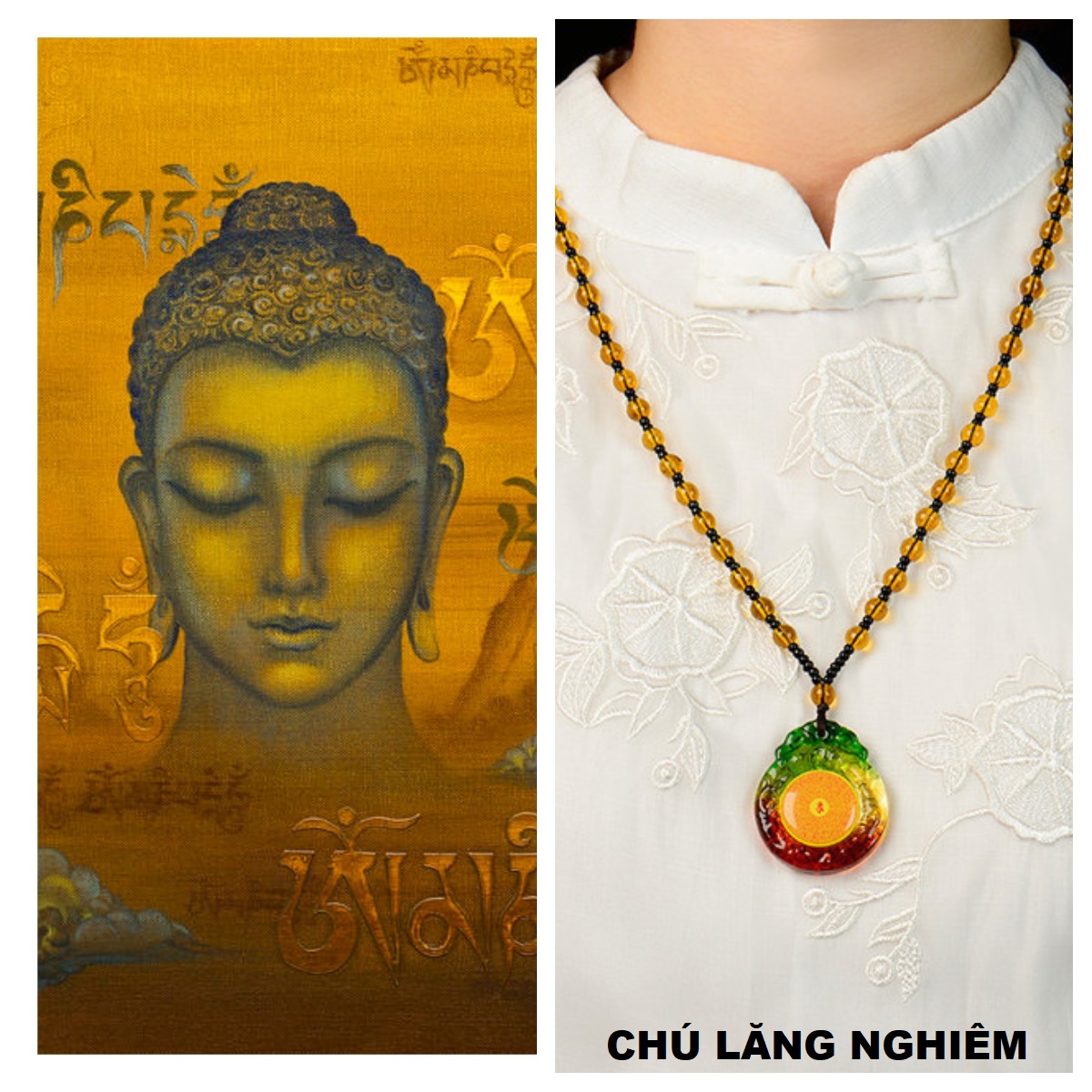 Dây chuyền Chú Lăng Nghiêm xua tan năng lượng tiêu cực DCHULANGNGHIEM5