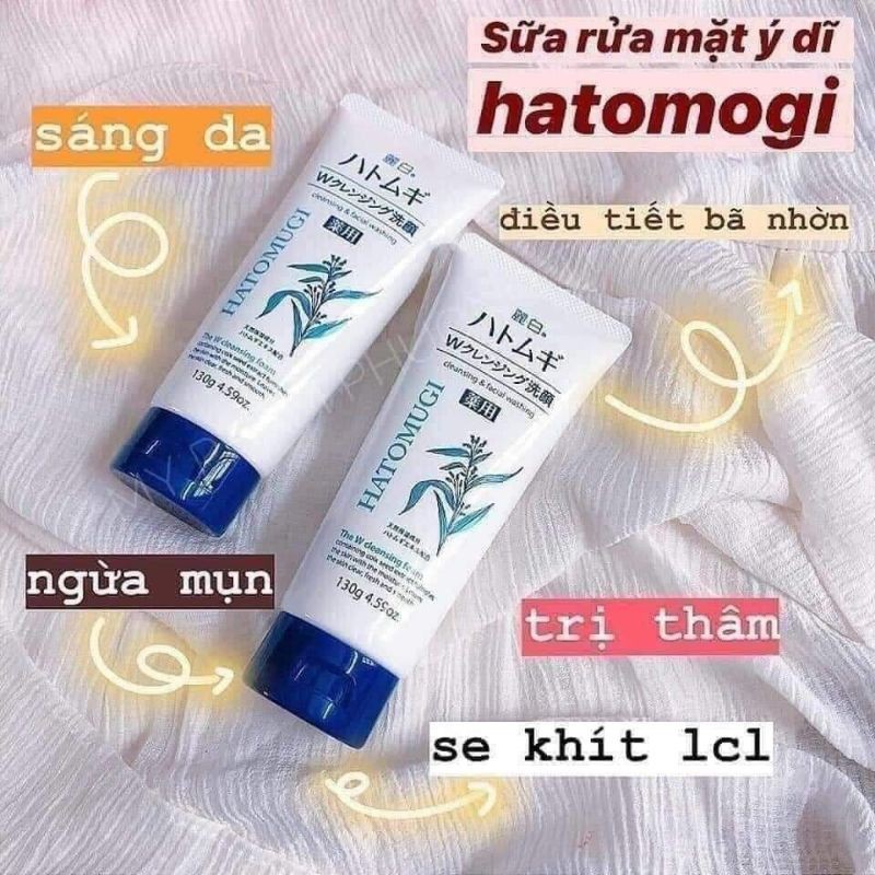 Sữa rửa mặt ý dĩ hatomogi dùng siêu thích